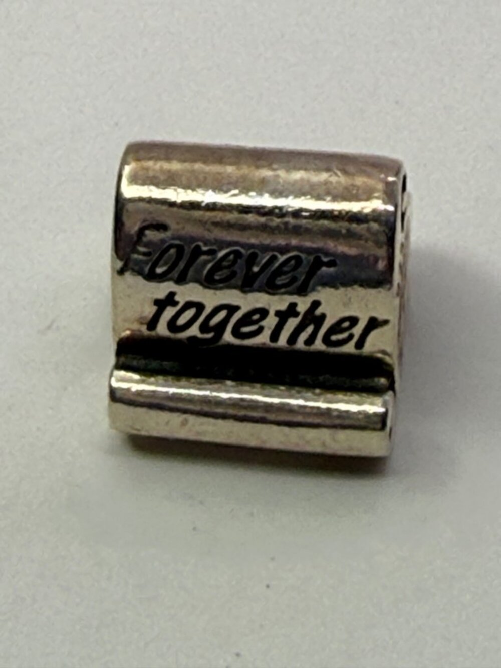 Pandora Sterling Silver Forever Together Scroll Charm 925 ALE Threaded